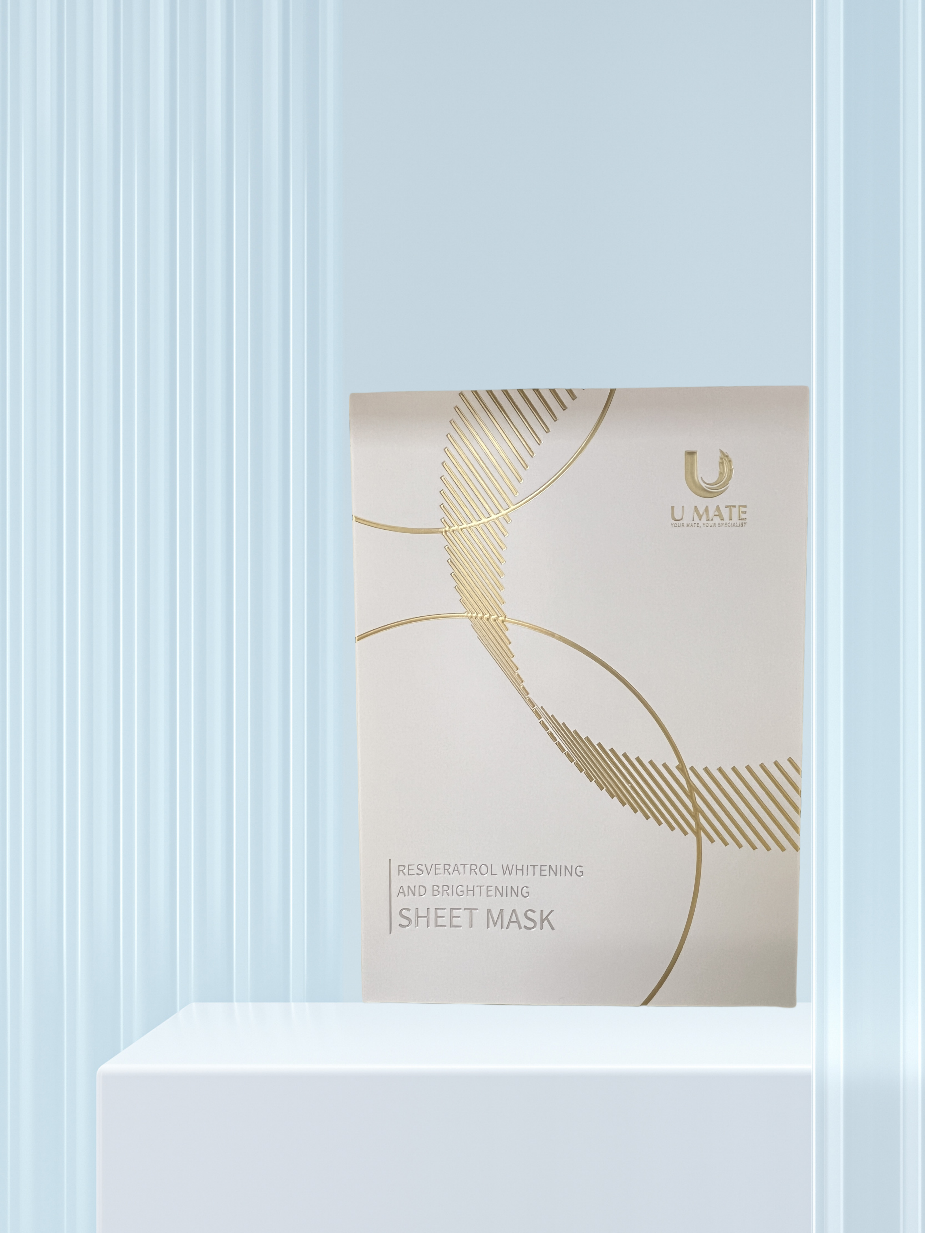 U MATE Resveratrol Whitening and Brightening Sheet Mask