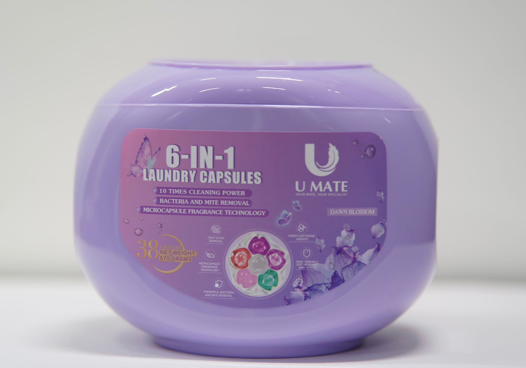 U MATE 6-in-1 Laundry Capsules 38 pack